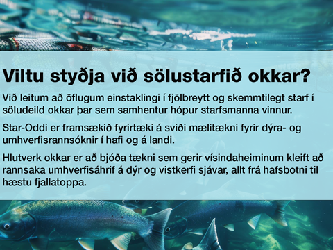Viltu styðja við sölustarfið okkar?